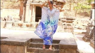 New 100% Silk kaftan Dress online for woman Full Length Caftan embellished