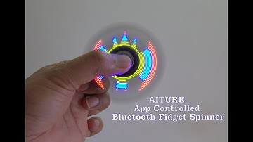 Mobile  App Controlled Fidget Spinner : Text and Image Display on Spinner