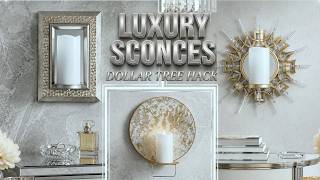 I Made These High-End Wall Sconces for Less Than $5 Each!  | LUXURY HOME DECOR DIY
