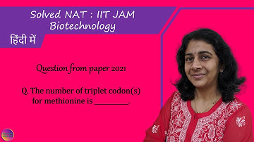 IIT JAM Biotechnology 2021 | Solved NAT | Solving Questions with Gauri ma’am