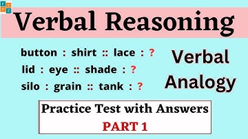 Part 1: "Verbal Analogies Unleashed: The Ultimate Quiz Challenge"