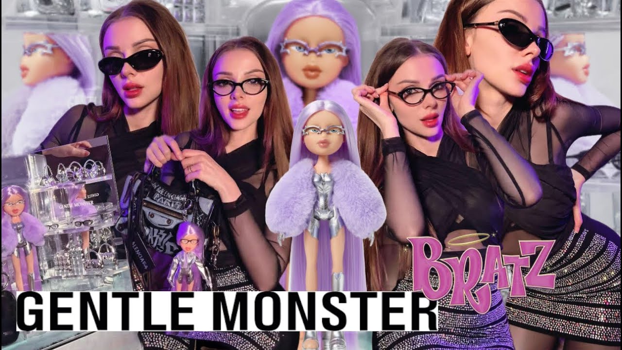 【Gentle Monster x Bratz】フォルダブル SUNGLASS+DOLL セット UNBOXING GENTLE MONSTER X BRATZ COLLECTION - YouTube