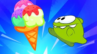 supernom learns ice cream sizes learn english with om nom educational cartoon