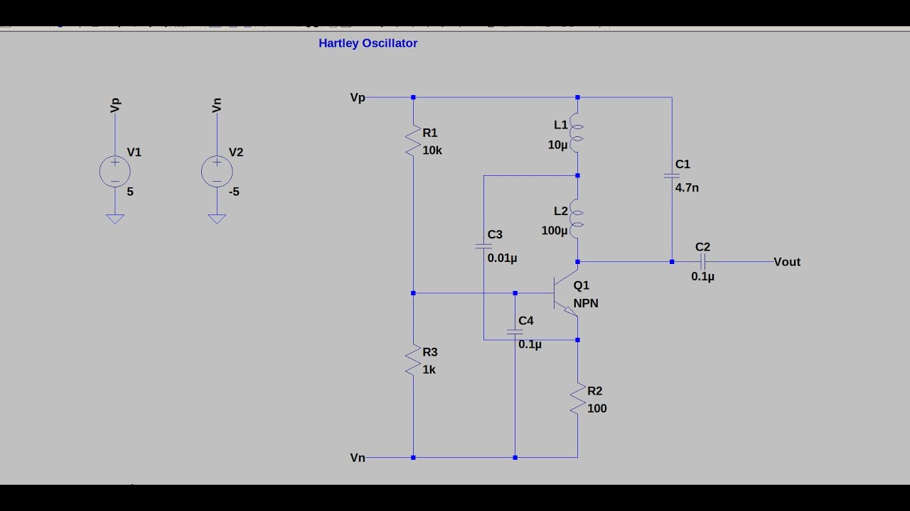 Electronic Basic 1:LTSpice Design And Simulate Hartley Oscillator circuit