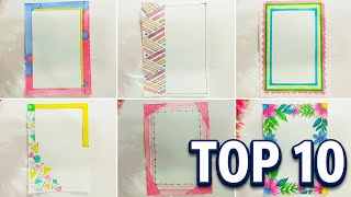 top most 10 beautiful border designs | top Front page design for projects | project work designs