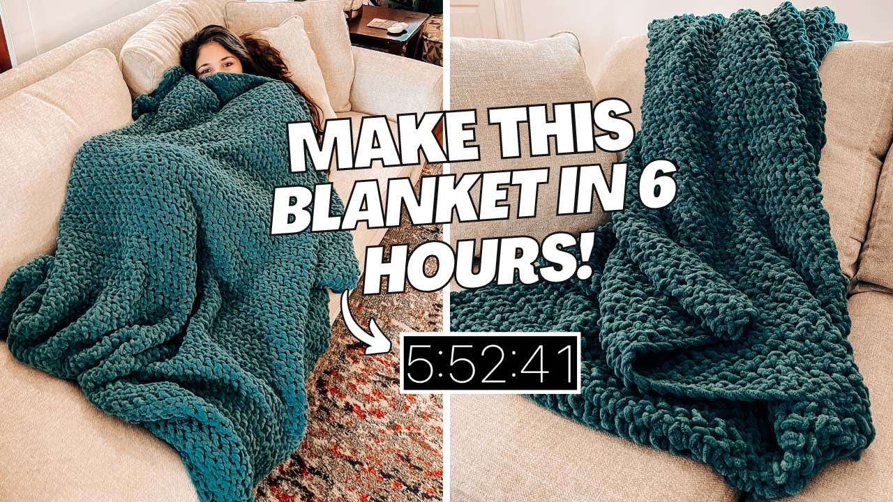 Crochet a Blanket in 6 HOURS! Beginner friendly pattern