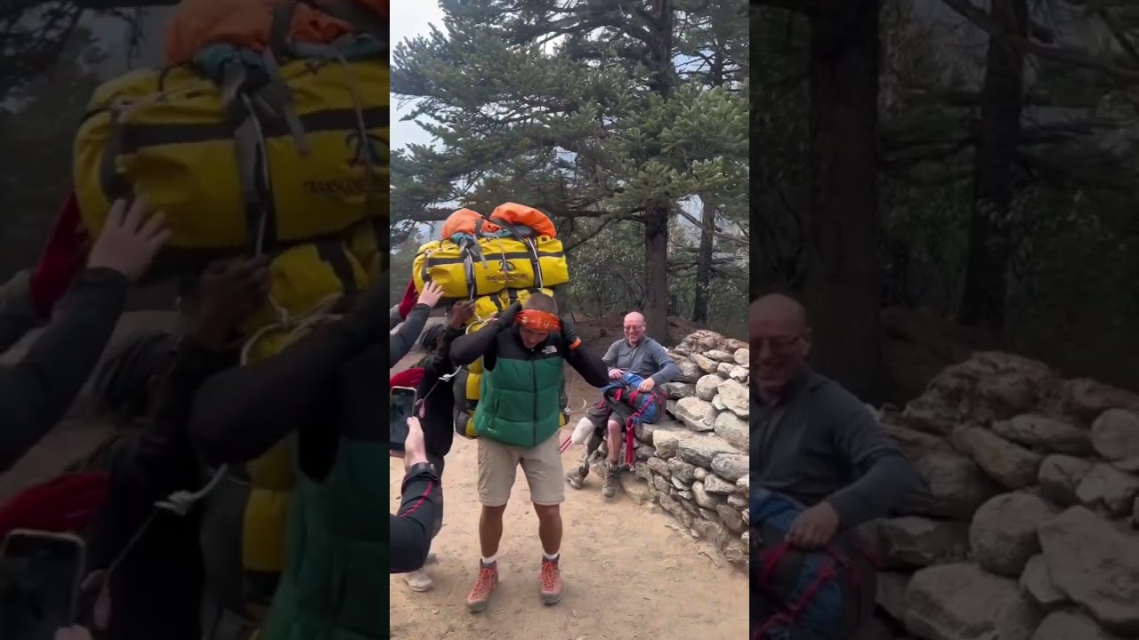 Sherpa Shows Backpacker Who's Boss!!! 🤘🏻😤 Insane Strength!!! 