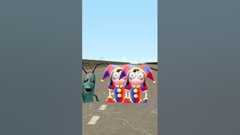 Plankton Aughh And Pomni Chasing On Road Nextbots Gmod