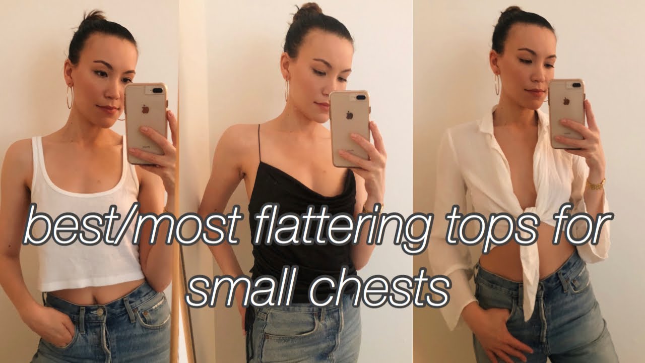 BEST TOPS FOR SMALL BOOBS TRY ON | My Favorite Tops to Enhance a Small Chest!