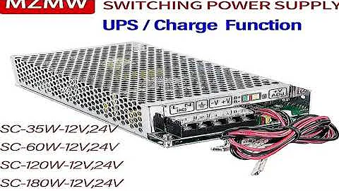 MZMW UPS/Charge Function Switching Power Supply SC-35W 60W 120W 180W 12V 24V Monitor 110/2