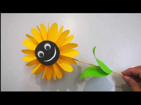 ひまわりの花の作り方 折り紙 Diy How To Make Sunflower Origami Diy女子の簡単小物 収納棚などの作り方 まとめサイト