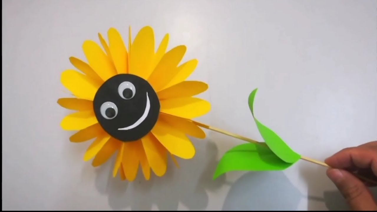 ひまわりの花の作り方 折り紙 Diy How To Make Sunflower Origami ペーパークラフトorigami Papercraft 折り紙モンスター