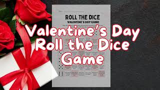 Valentine s Day Roll the Dice Printable Game Get to Know Each Other Fun Activity