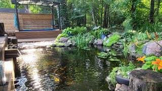 Backyard Update 2022: New Hot Tub Gazebo, Pool Paint, Walkway, Shed Extension and Pond Improvements