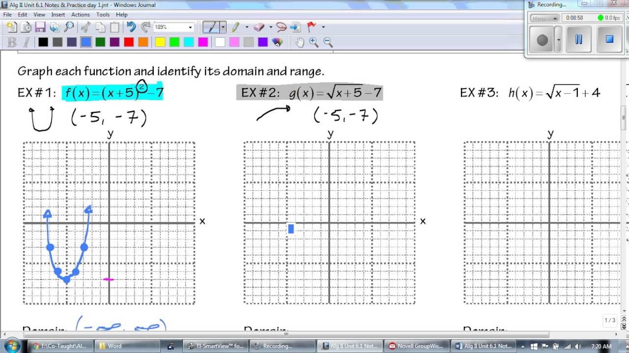 AT Algebra II Unit 6.1 Notes day 1 - YouTube