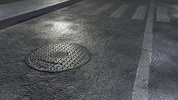 Wet Shader Rainy Puddles Animation Preview