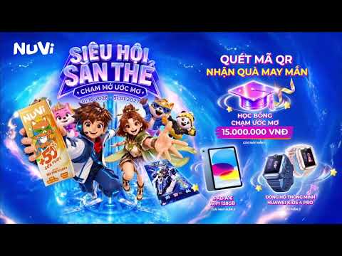 🪙QUÉT QR, CƠ HỘI NHẬN NGAY HỌC BỔNG CHẠM ƯỚC MƠ NUVI VÀ NHỮNG PHẦN QUÀ ĐẶC BIỆT VÔ CÙNG HẤP DẪN