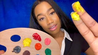 ASMR Spit Painting You With Edible Paint   Up Close Personal Attention ASMR