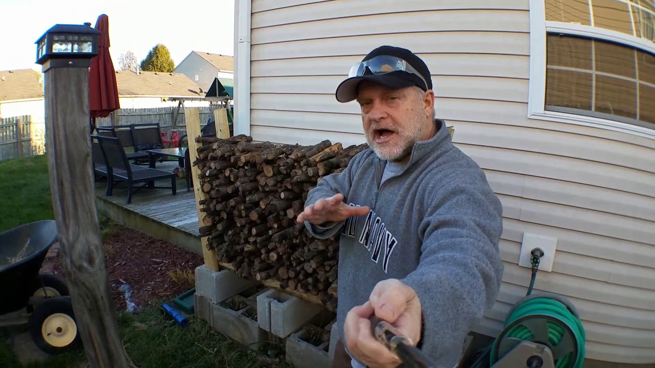 DIY Cheap Firewood Rack 4' 8' 16' Easy NO TOOLS REQUIRED YouTube