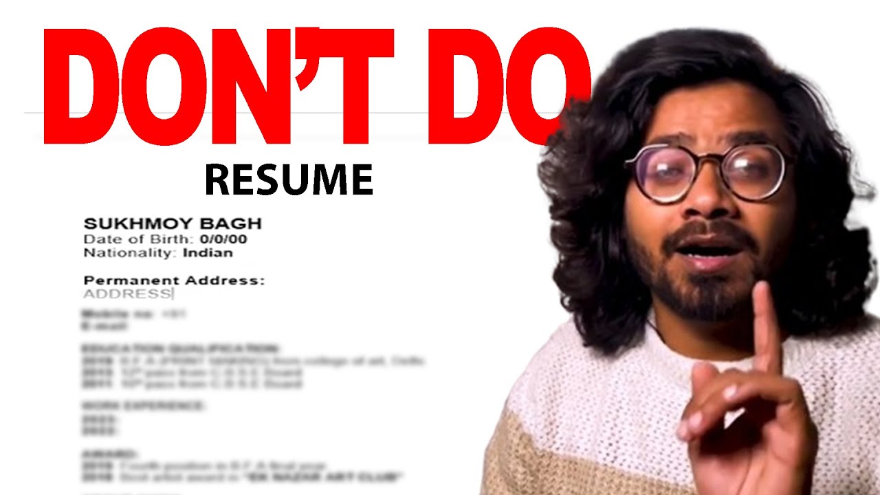 How to make ARTIST RESUME for school jobs/Graphic Designers/Art Gallery Sukhmoy Art YouTube