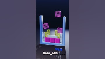 Tetris Softbody Mesh 471 / Blender Animation #softbody #games #tetris #gaming #animation #puzzle