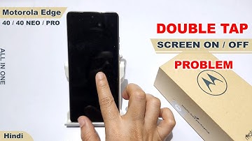 How to enable double tap to wake screen in motorola edge 40 neo | Double tap to on screen kaise kare