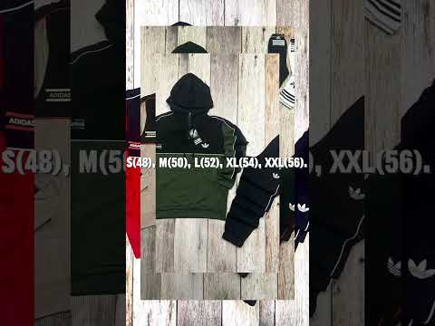 Спортивный костюм мужской Adidas весенний осенний худи штаны Адидас трикотажный черно белый, видео 1