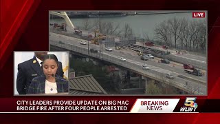 City officials give another update into Big Mac Bridge fire investigation