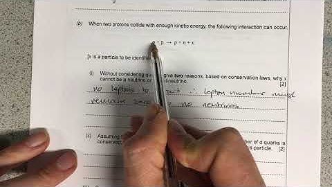 AS Physics 1.7 Exam Q Tutorial - Particle Physics