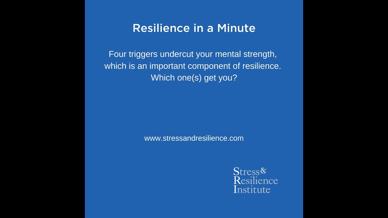 Resilience in a Minute | Building Mental Strength - YouTube