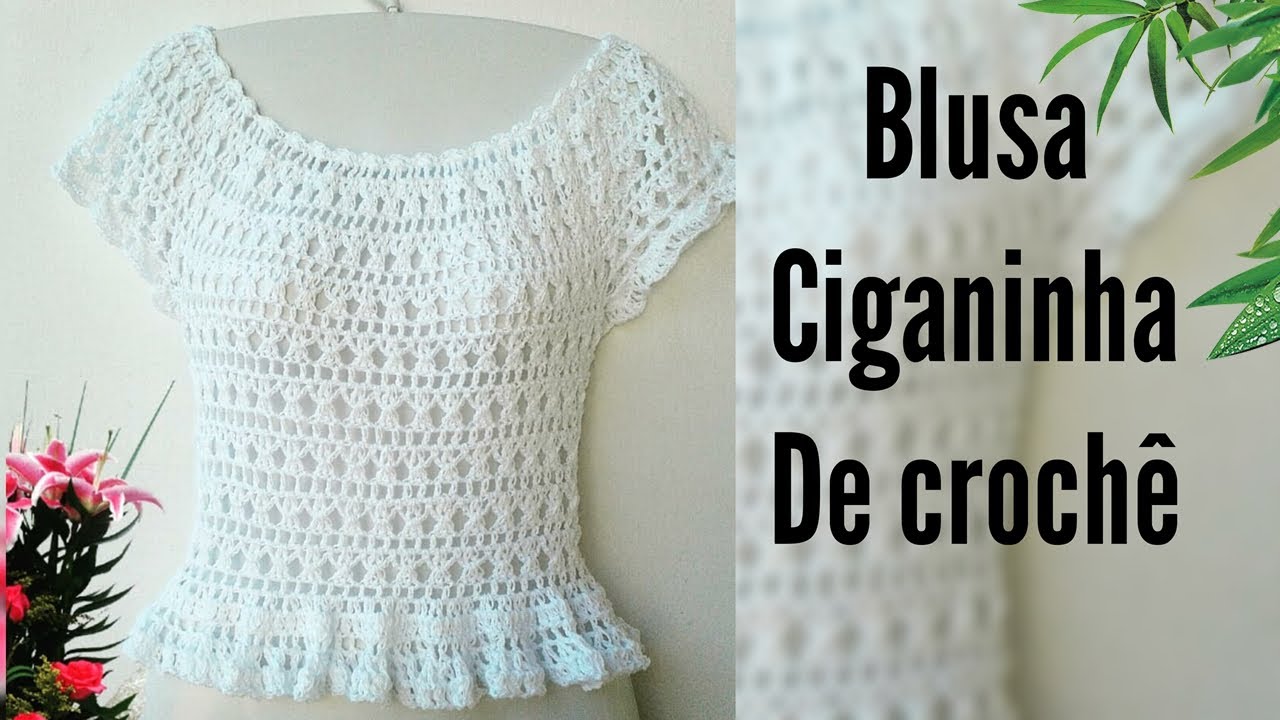 tutorial blusa de croche