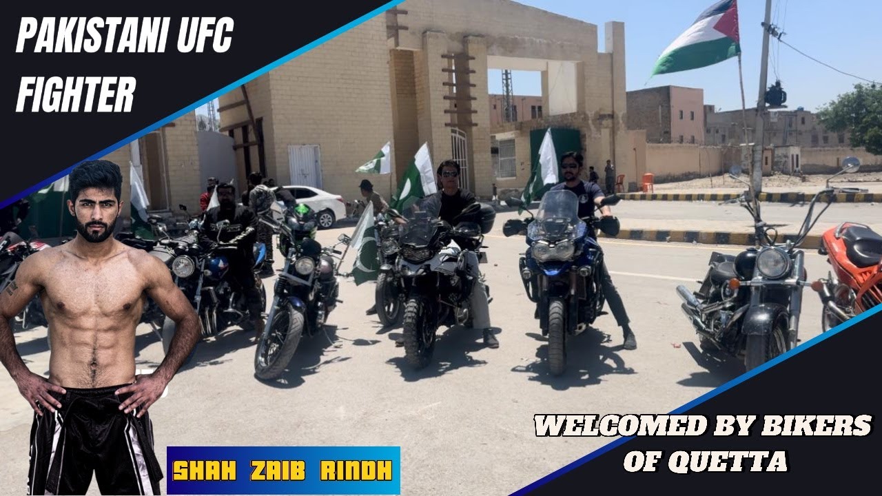 UFC Champion | Shahzaib Rind | Welcomed by Quetta Bikers - YouTube