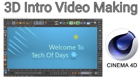 Creating intro video for my channel using Cinema 4D