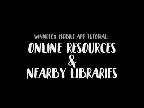 App Tutorial Online Resources and Nearby Libraries