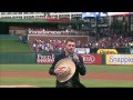 Cody Sings The National Anthem At The Texas Rangers Game