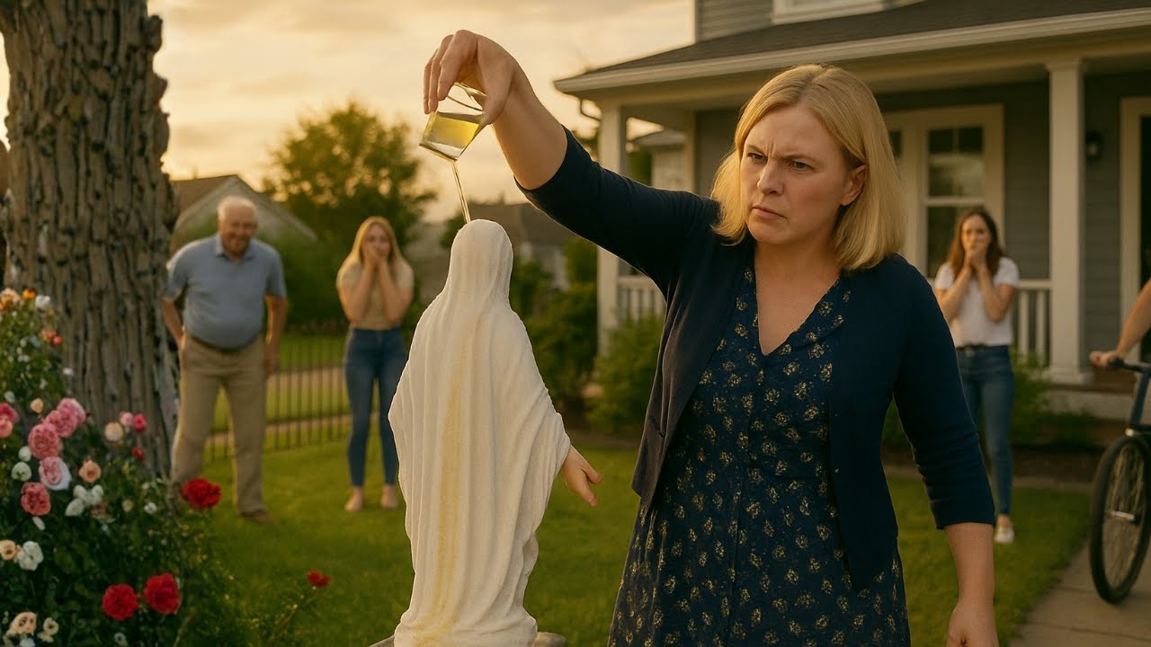 L’épouse du pasteur qui a jeté de l’urine sur la Vierge Marie — et qui a subi une brûlure…