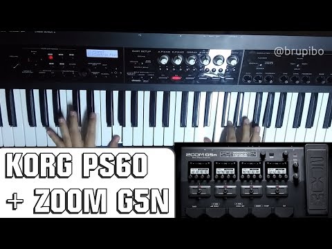 Zoom G5n + Korg PS60 Keyboard Sound Test (no Talk)