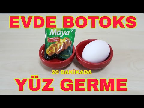 Uygula GENÇLEŞ!  ESTETİK AMELİYATSIZ CİLT GERME MASKESİ - 20 DAKİKADA EVDE BOTOKS  #MayaMaskesi