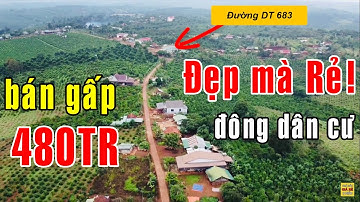 QUÁ ĐẸP GIÁ LẠI RẺ tổng 480tr! Bán gấp 8395m2 đất vườn có nhà 70m mặt đường bê tông KDC ở Đăk Nông