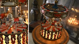 DIY XMAS CAROUSEL LANTERN out of a DOLLAR TREE BOX DIY XMAS CAROUSEL LANTERN out of a DOLLAR TREE BOX