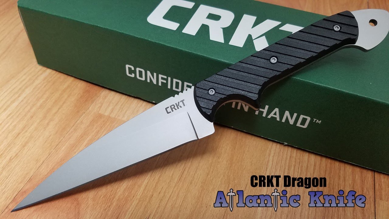 CRKT DRAGON FIGHTING KNIFE WHARNCLIFF BLADE FIXED FULL TANG CRAWFORD KASPER - 2010