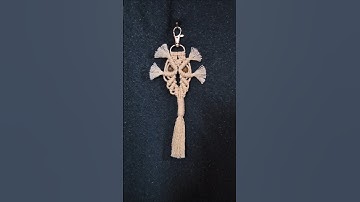 New Macrame OWL PATTERN KEYCHAIN | DIY tutorial | how to make, comment if you want full video #diy