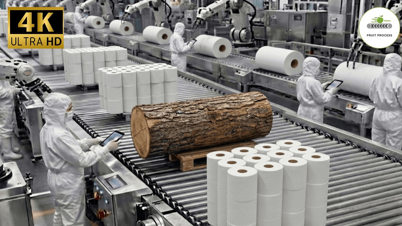 Inside the Charmin Factory: From Wood Logs to Toilet Paper (Full Process)