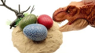 T Rex Try to Steal Dinosaur Eggs! 4D PUZZLE DINOSAUR JURASSIC WORLD2 Dinosaur Toys for Kids 공룡 알 부화