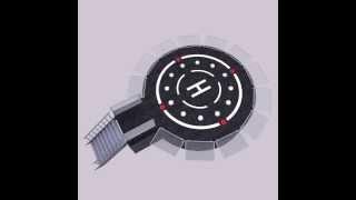 Helipad 3D Landing Zone 2 Model Preview