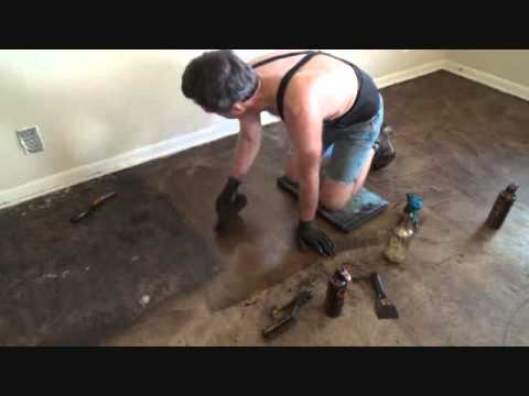 Tips for removing black tar floor mastic
