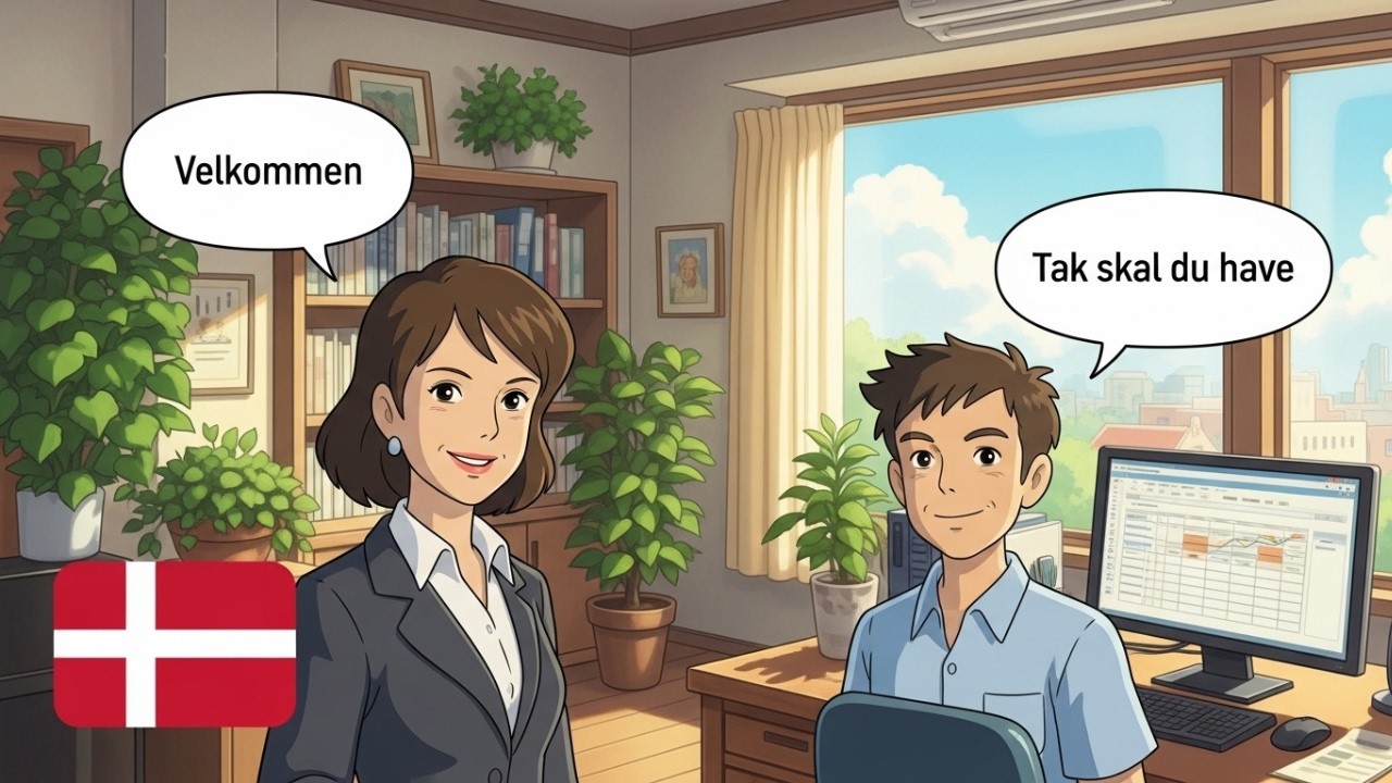 10 Real-Life Danish Conversation for beginners | Daily Life at the