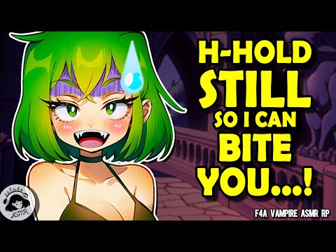 [Cute Vampire ASMR RP] 🩸 Nervous Vampire Girl Tries to Make You Her First! [F4A] [Silly]