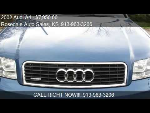 2002 Audi A4 1.8T Quattro With Tiptronic - for sale in Kansa