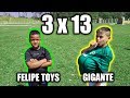 Gigante destruiu felipe toys no 1 vs 1  teve gol de placa desafios de futebol